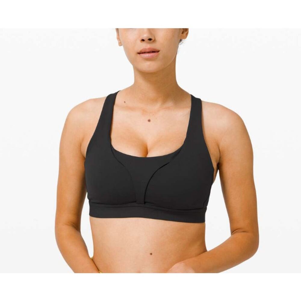Lululemon stash it all bra black 12